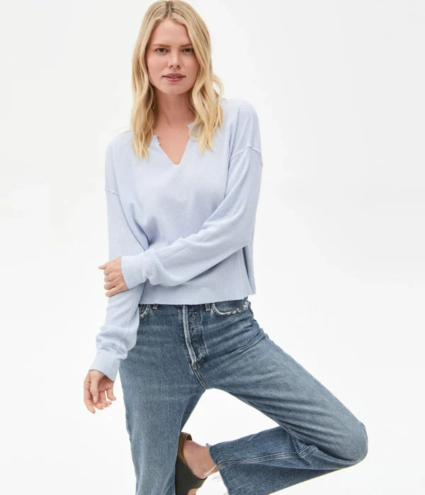 Michael Stars Delia Thermal Tee- T-Shirts | Loungewear