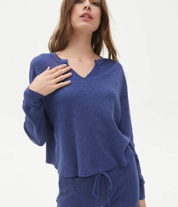 Michael Stars Delia Thermal Tee- T-Shirts | Loungewear