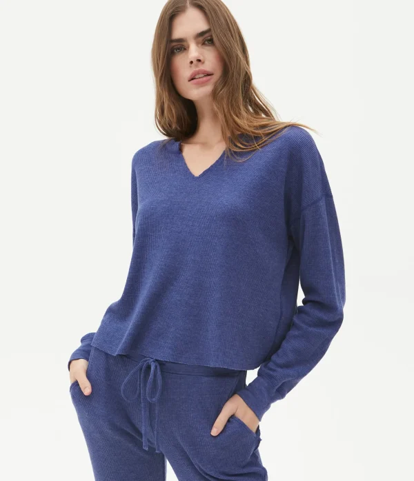 Michael Stars Delia Thermal Tee- T-Shirts | Loungewear