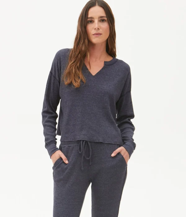 Michael Stars Delia Thermal Tee- T-Shirts | Loungewear