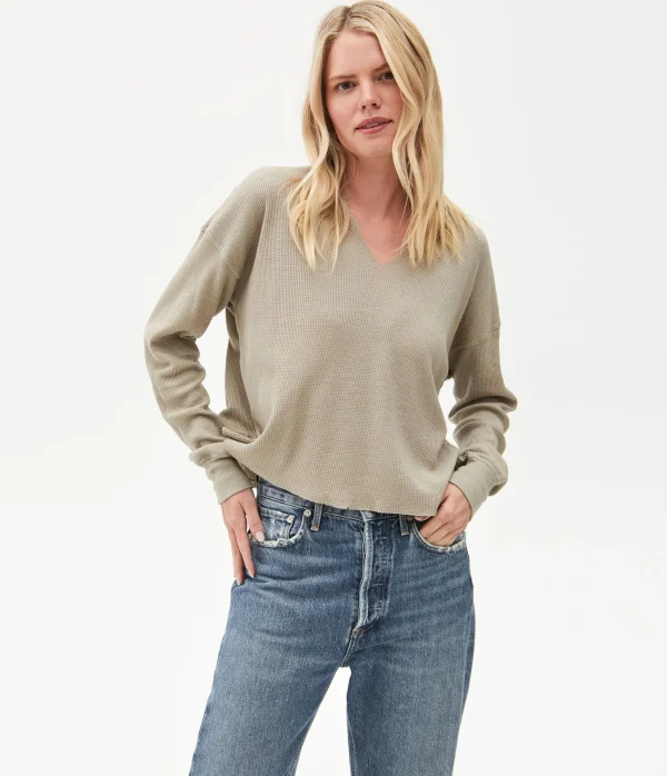 Michael Stars Delia Thermal Tee- T-Shirts | Loungewear