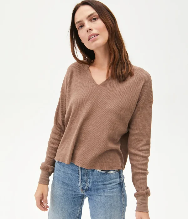 Michael Stars Delia Thermal Tee- T-Shirts | Loungewear