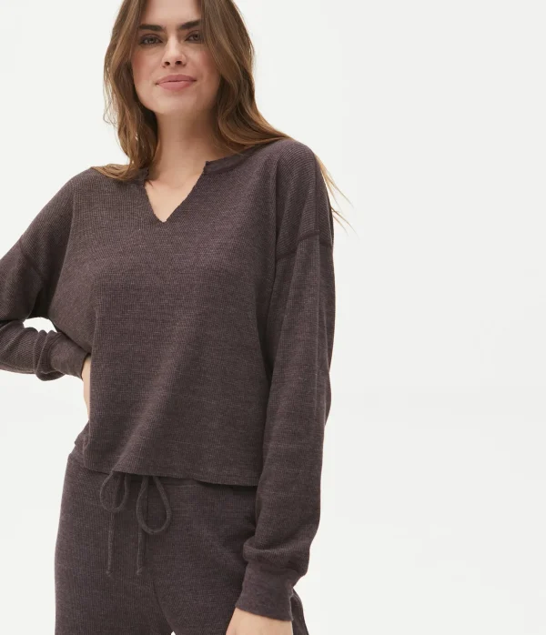 Michael Stars Delia Thermal Tee- T-Shirts | Loungewear