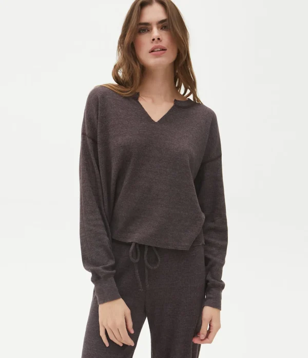Michael Stars Delia Thermal Tee- T-Shirts | Loungewear