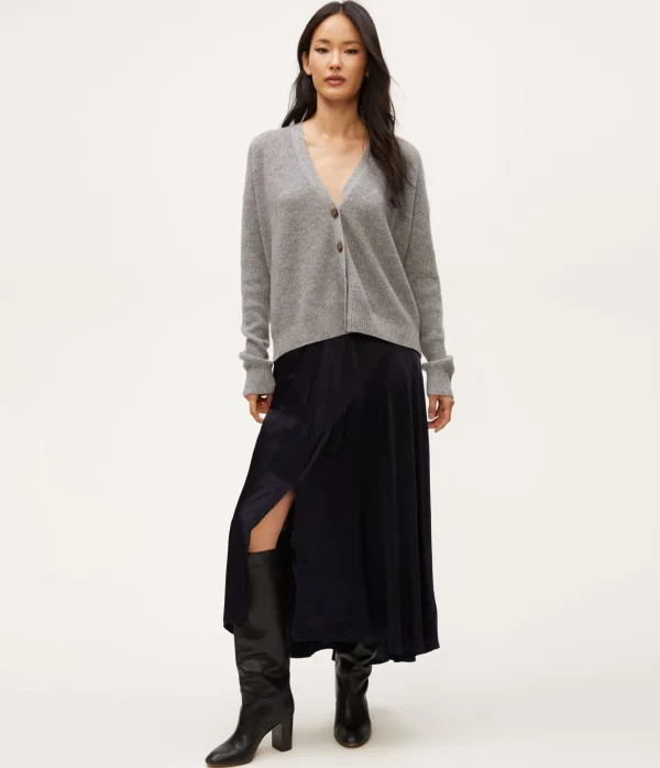 Michael Stars Desi Asymmetrical Satin Skirt- Pants, Shorts & Skirts