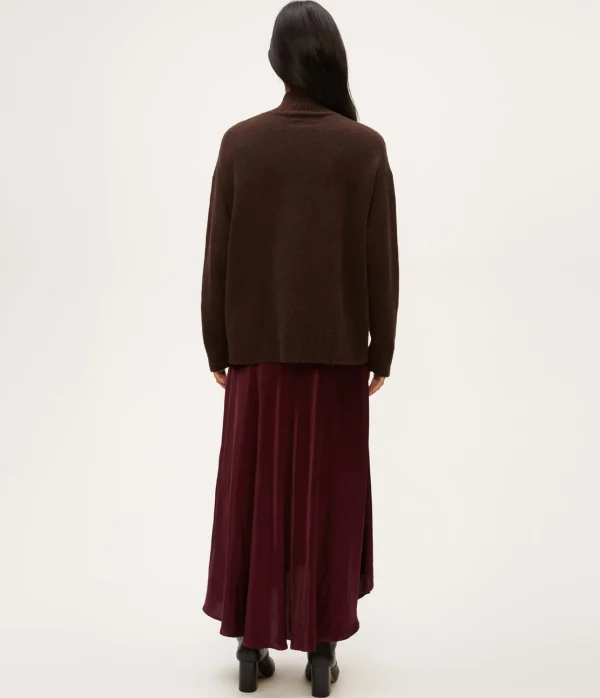 Michael Stars Desi Asymmetrical Satin Skirt- Pants, Shorts & Skirts
