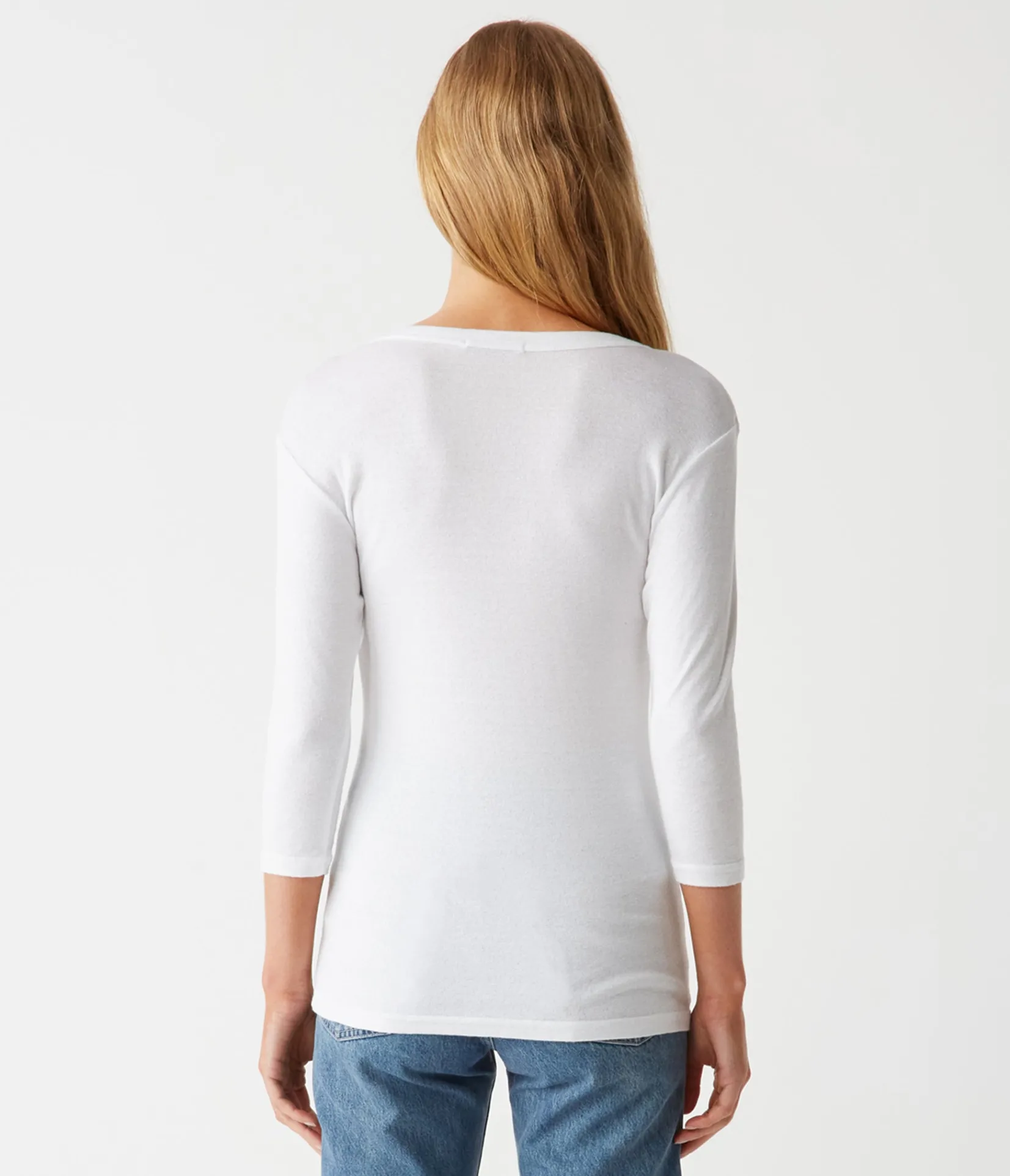 dora_shine__sleeve_tee_3.webp Michael Stars Dora Shine 3/4 Sleeve Tee- T-Shirts | Shine T-Shirts