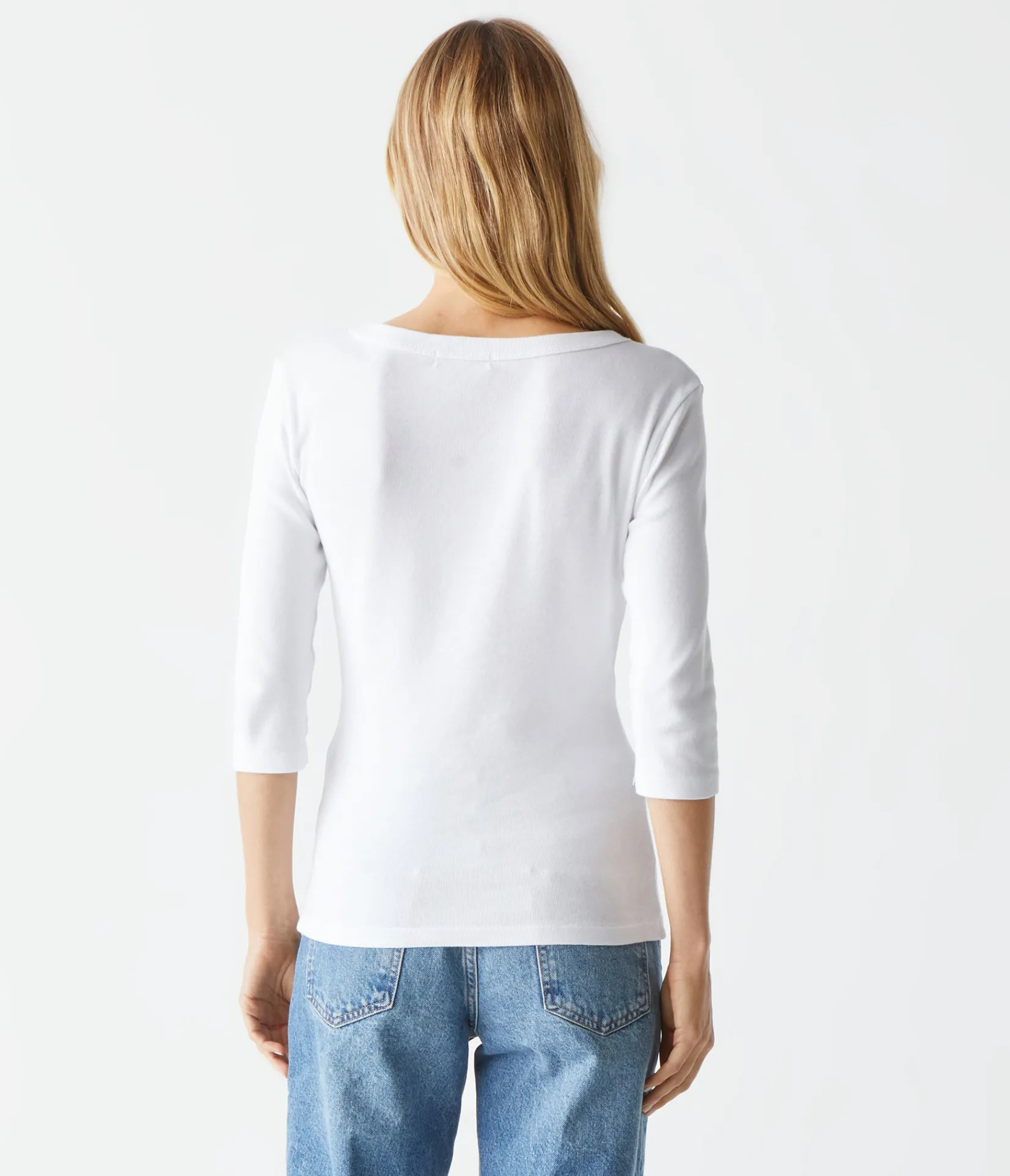 dot__sleeve_tee_15.webp Michael Stars Dot 3/4 Sleeve Tee- T-Shirts | 1x1 Cotton T-Shirts