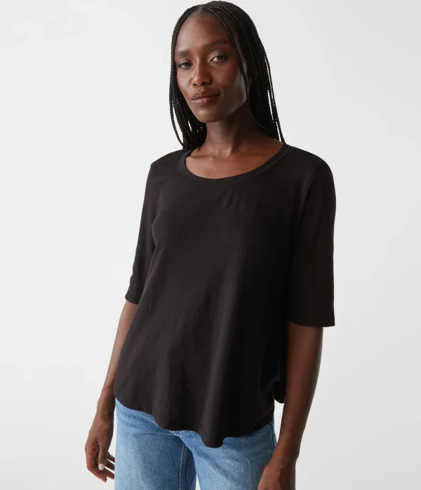 Michael Stars Dua Supima Tee- T-Shirts | Supima Cotton T-Shirts
