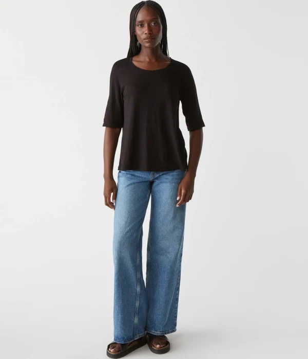 Michael Stars Dua Supima Tee- T-Shirts | Supima Cotton T-Shirts
