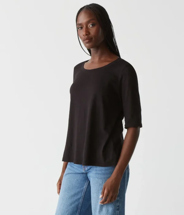 Michael Stars Dua Supima Tee- T-Shirts | Supima Cotton T-Shirts