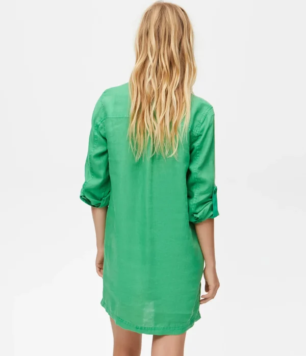 Michael Stars Eleanor Linen Shirt Dress- Dresses | Mini Dresses