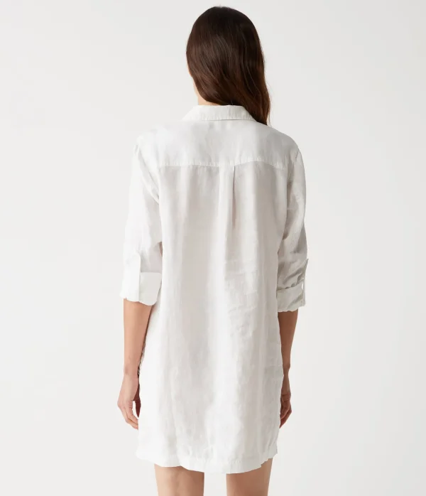 Michael Stars Eleanor Linen Shirt Dress- Dresses | Mini Dresses