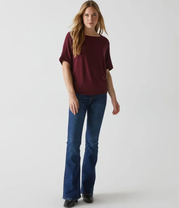 Michael Stars Ellie Elbow Sleeve Top- Loungewear