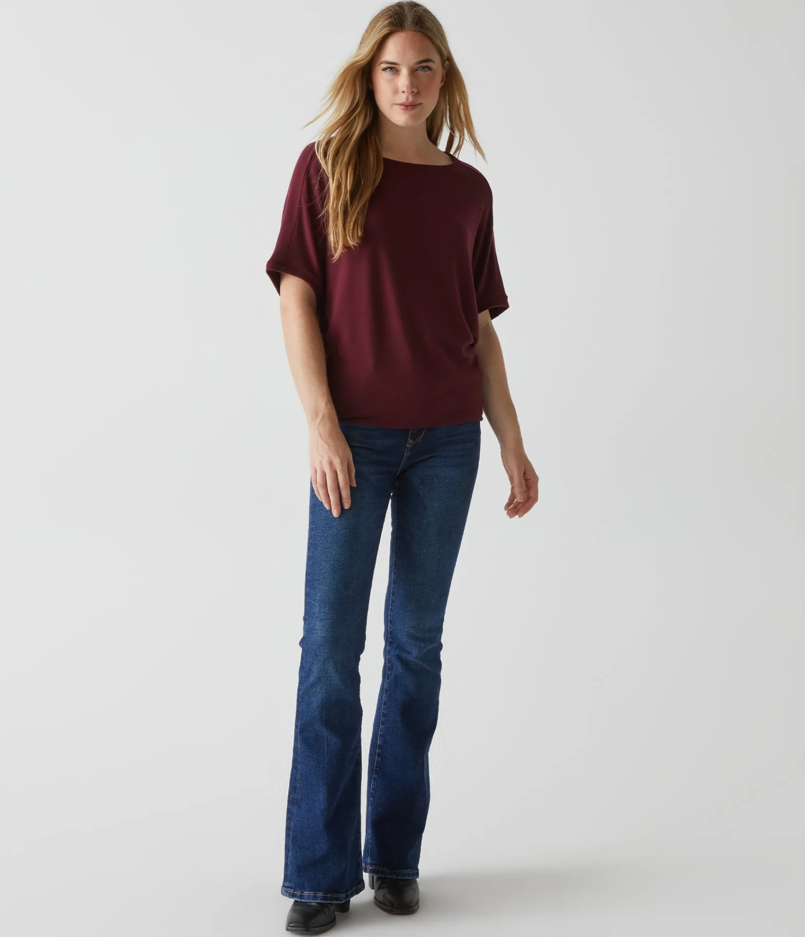 ellie_elbow_sleeve_top_21.webp Michael Stars Ellie Elbow Sleeve Top- Loungewear
