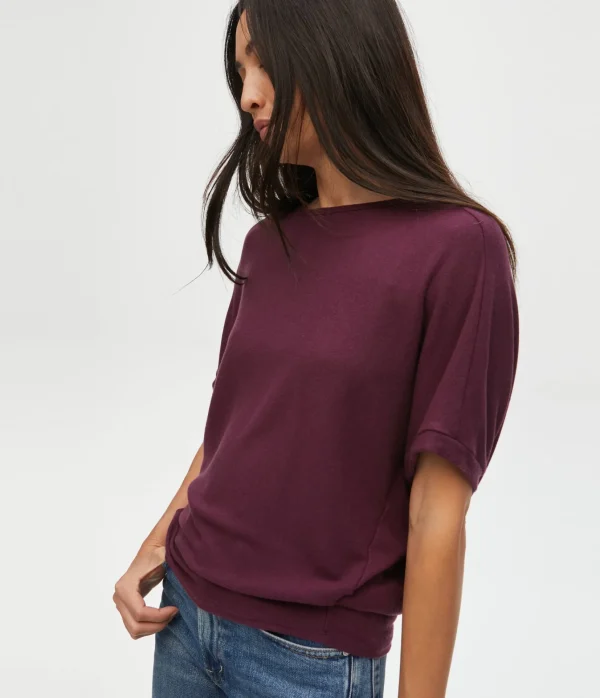 Michael Stars Ellie Elbow Sleeve Top- Loungewear