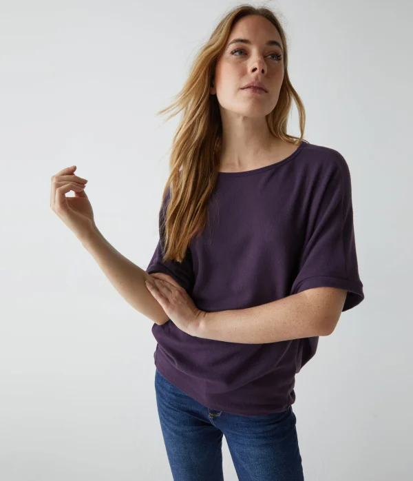 Michael Stars Ellie Elbow Sleeve Top- Loungewear