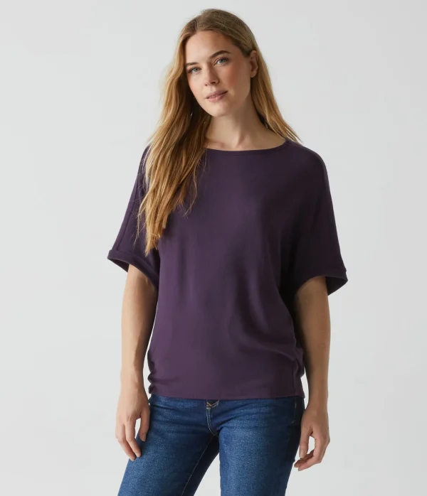 Michael Stars Ellie Elbow Sleeve Top- Loungewear