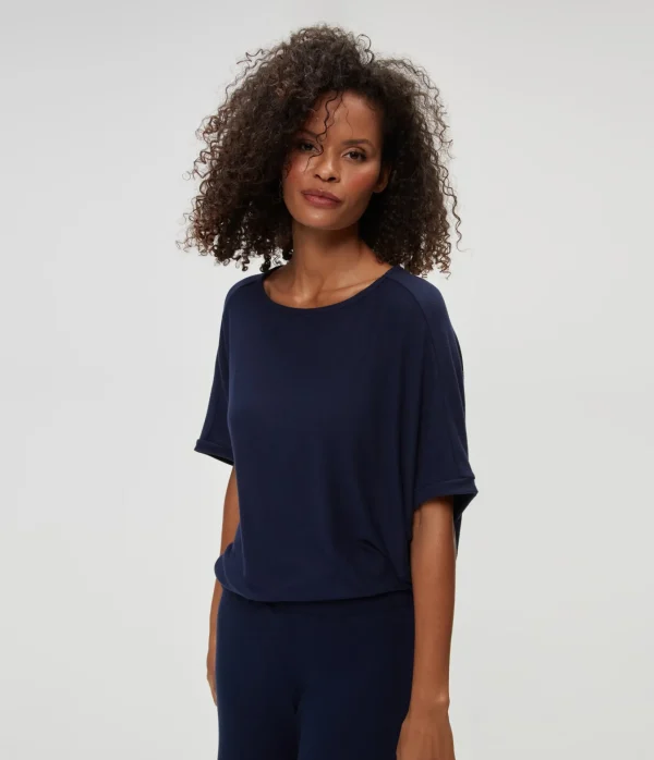 Michael Stars Ellie Elbow Sleeve Top- Loungewear