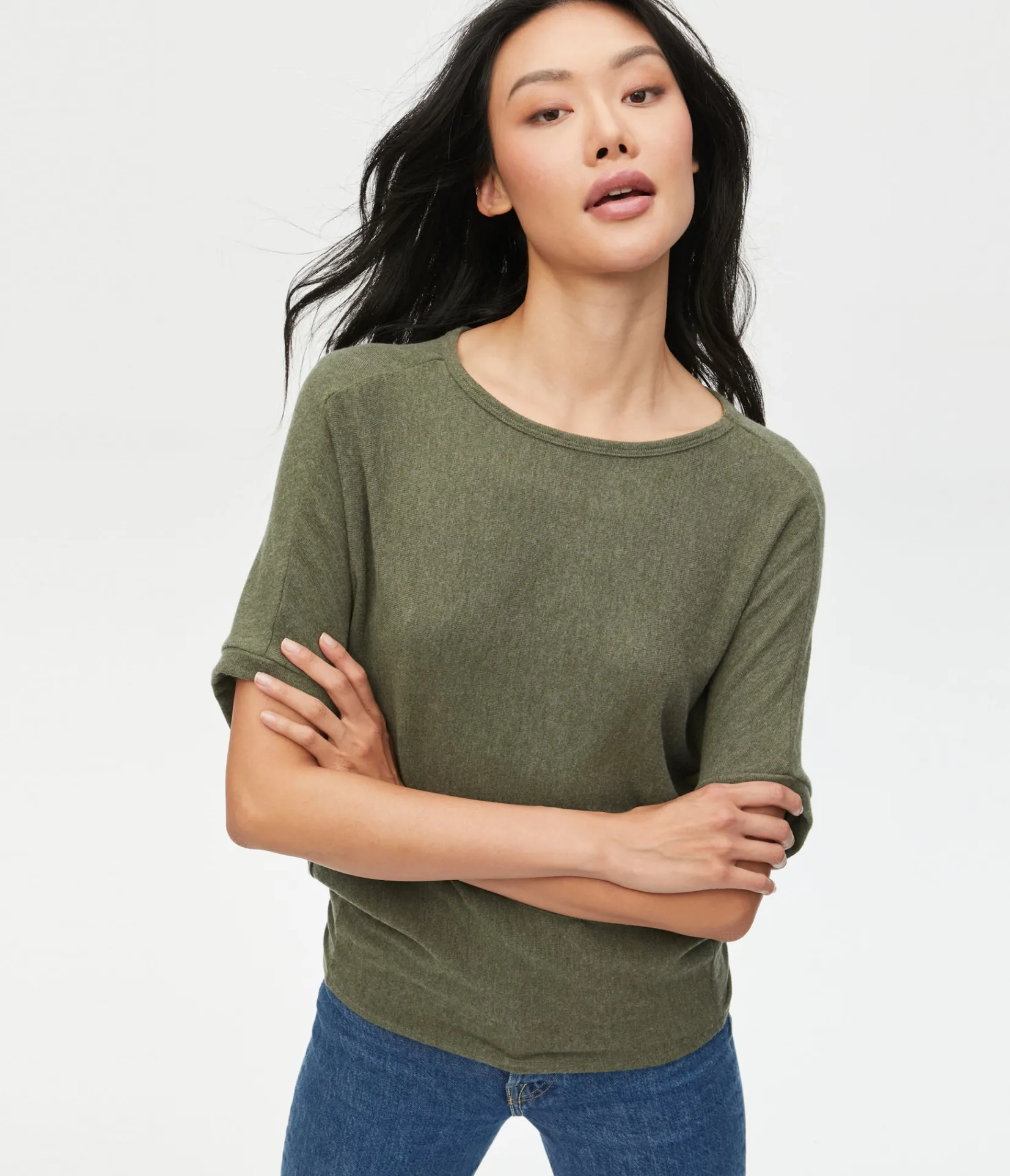 ellie_elbow_sleeve_top_40.webp Michael Stars Ellie Elbow Sleeve Top- Loungewear