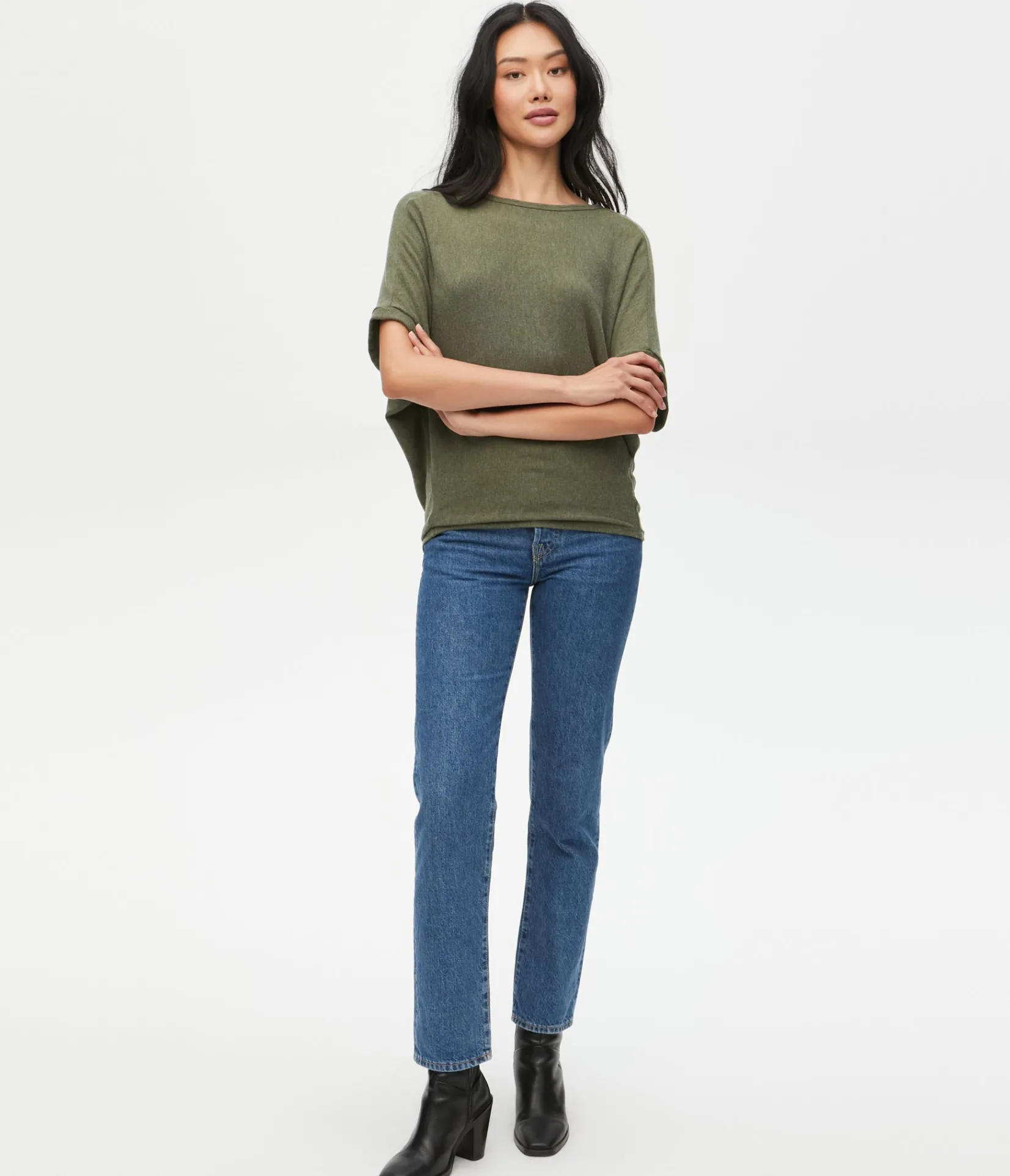 ellie_elbow_sleeve_top_41.webp Michael Stars Ellie Elbow Sleeve Top- Loungewear