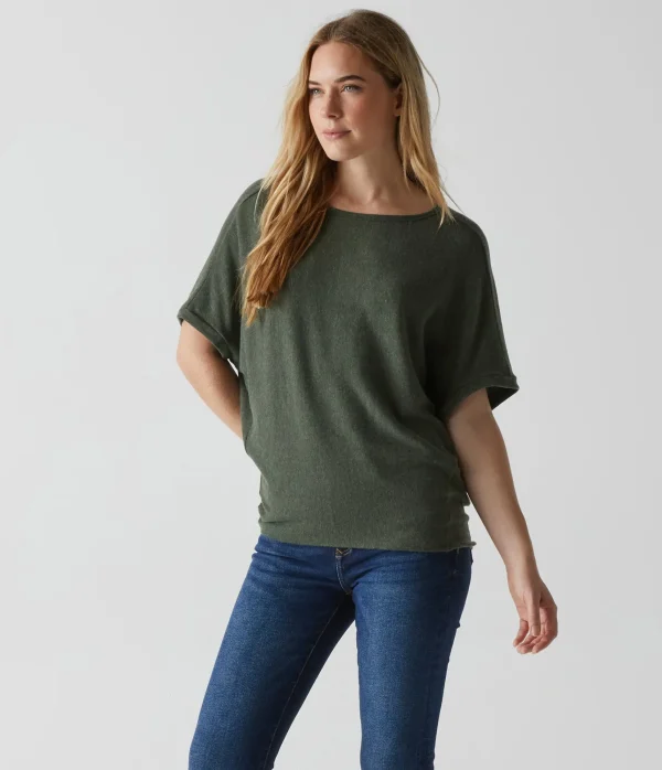 Michael Stars Ellie Elbow Sleeve Top- Loungewear