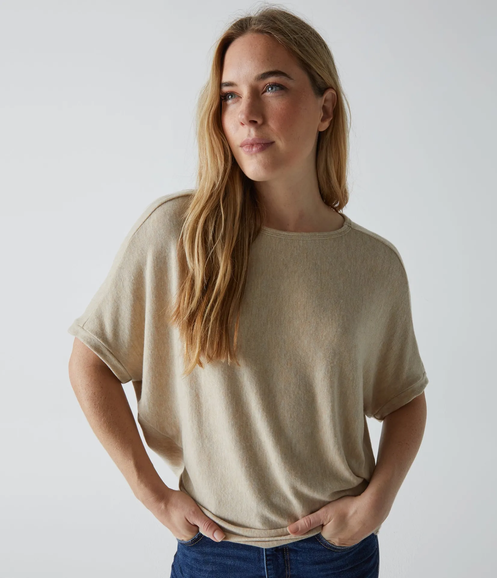 ellie_elbow_sleeve_top_50.webp Michael Stars Ellie Elbow Sleeve Top- Loungewear