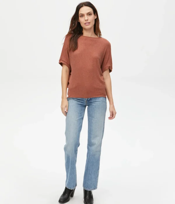 Michael Stars Ellie Elbow Sleeve Top- Loungewear