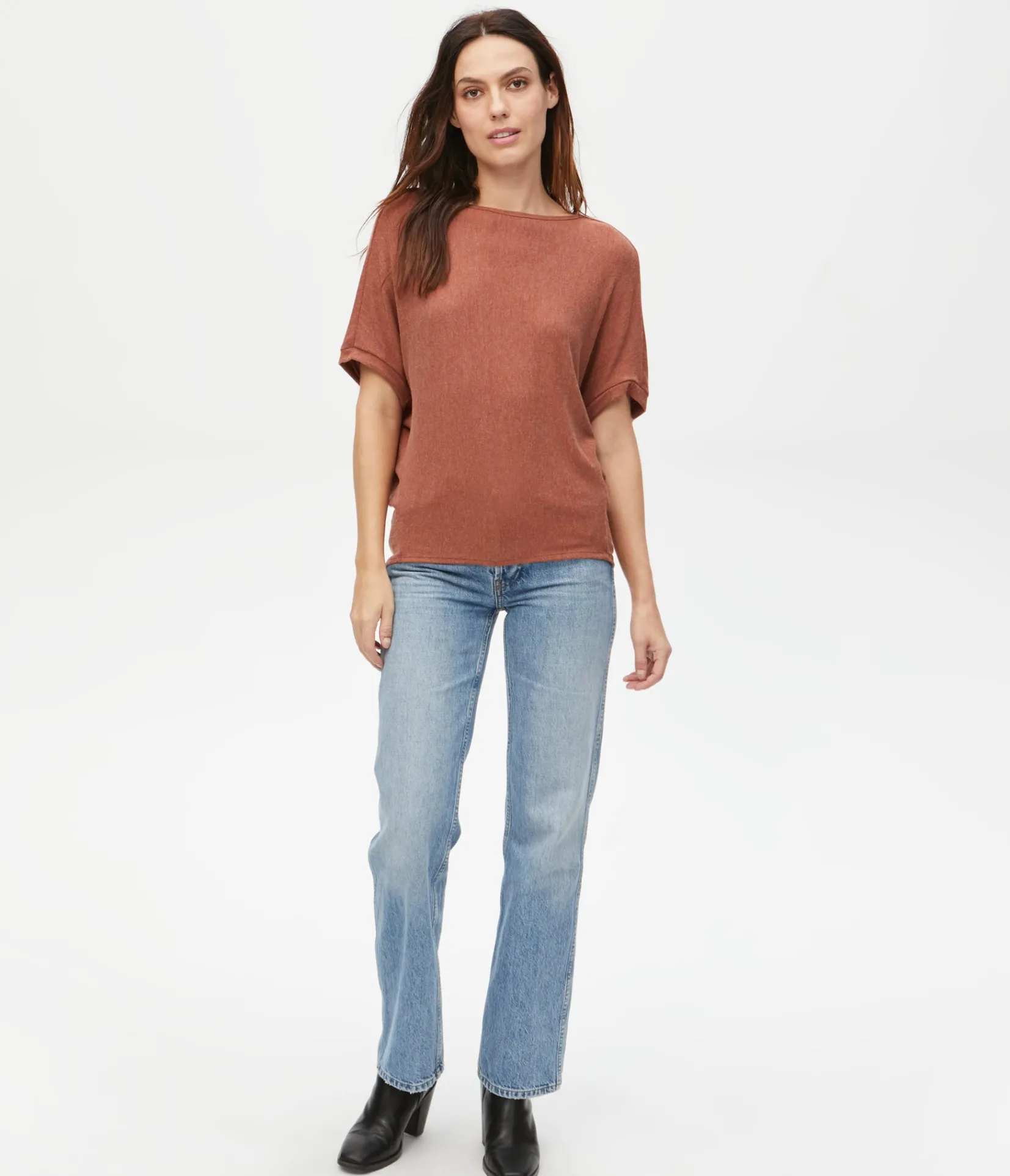 ellie_elbow_sleeve_top_55.webp Michael Stars Ellie Elbow Sleeve Top- Loungewear