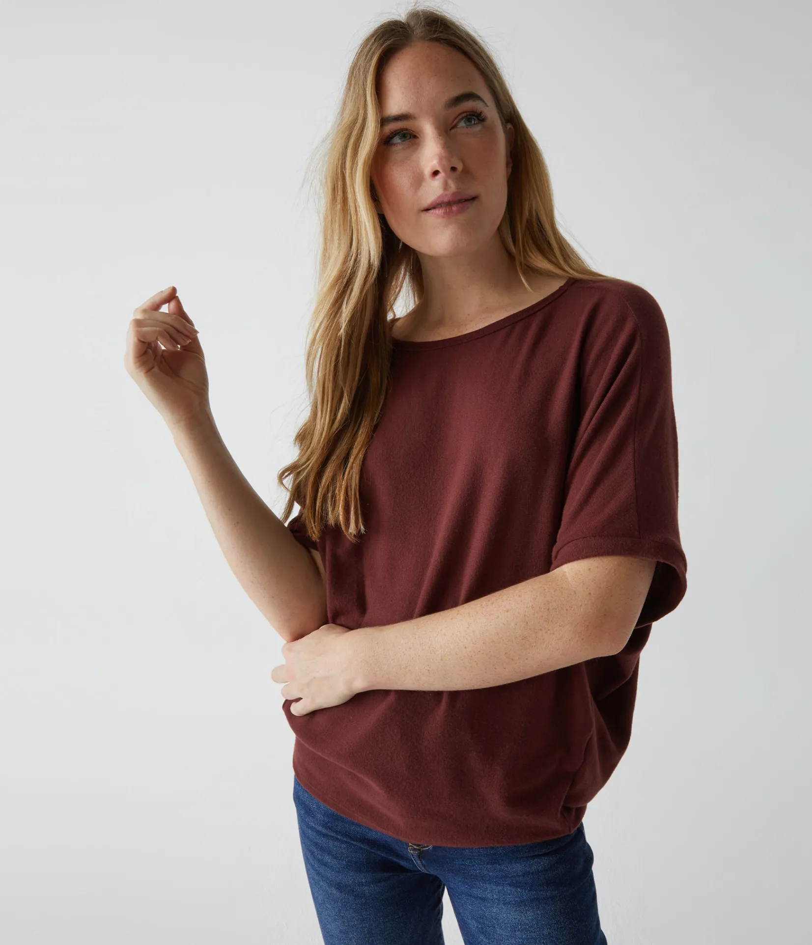 ellie_elbow_sleeve_top_57.webp Michael Stars Ellie Elbow Sleeve Top- Loungewear