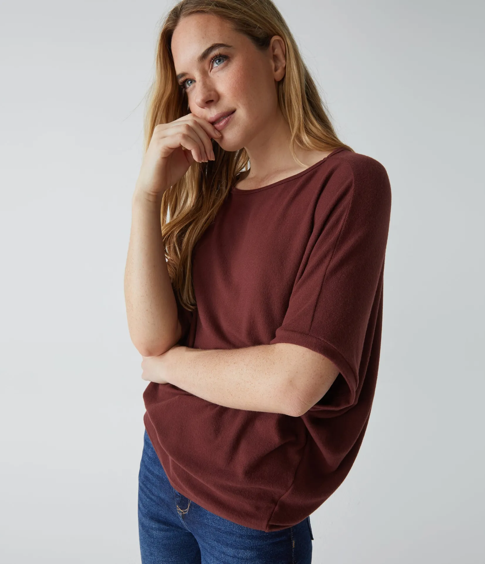 ellie_elbow_sleeve_top_58.webp Michael Stars Ellie Elbow Sleeve Top- Loungewear