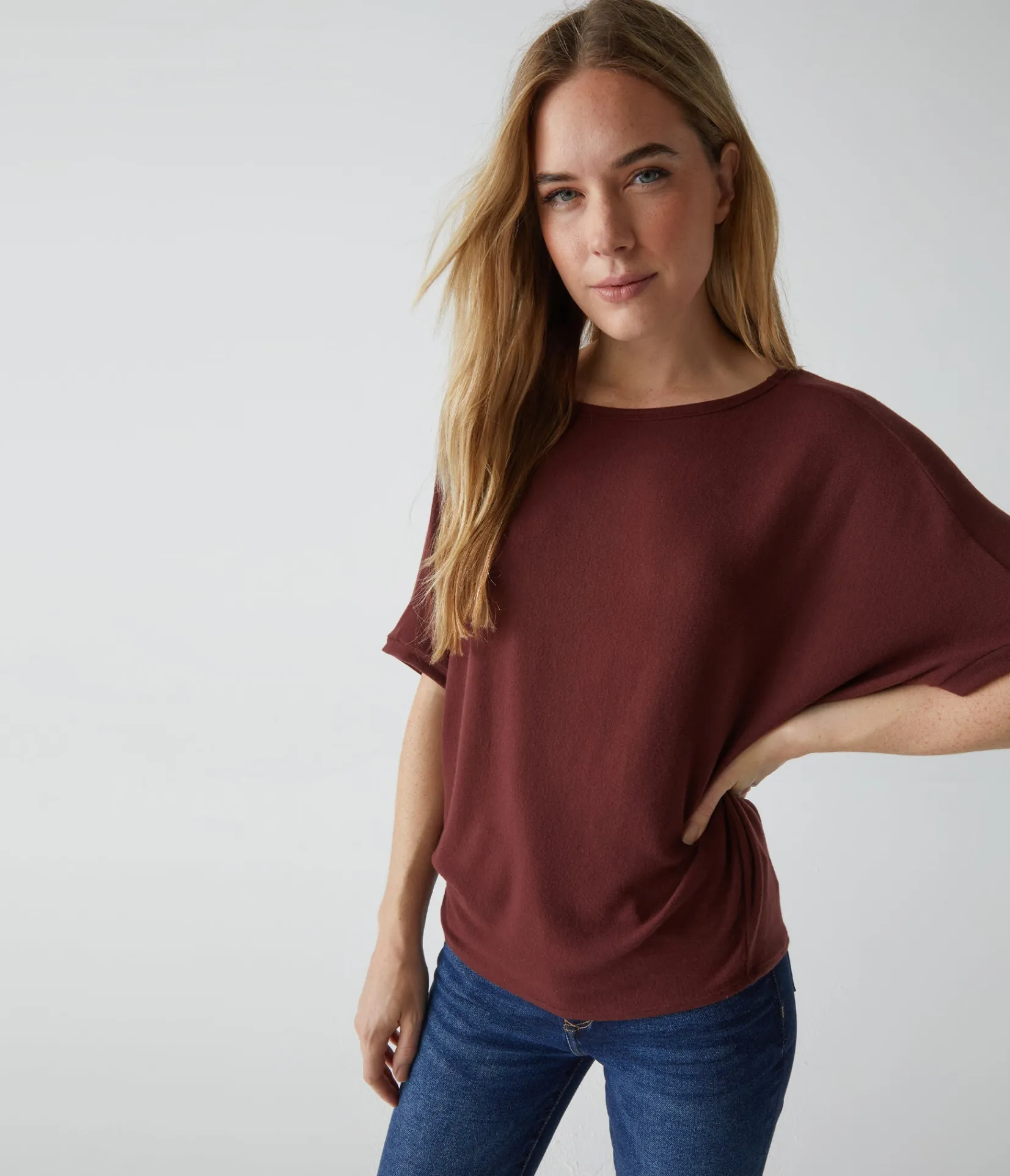 ellie_elbow_sleeve_top_59.webp Michael Stars Ellie Elbow Sleeve Top- Loungewear