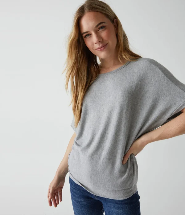 Michael Stars Ellie Elbow Sleeve Top- Loungewear