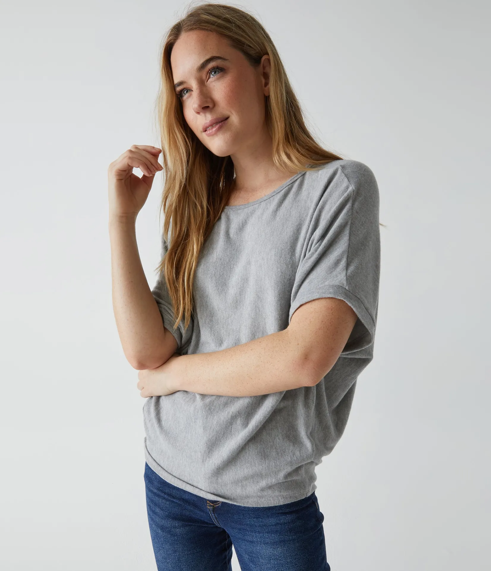 ellie_elbow_sleeve_top_63.webp Michael Stars Ellie Elbow Sleeve Top- Loungewear