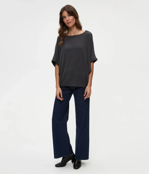 Michael Stars Ellie Elbow Sleeve Top- Loungewear