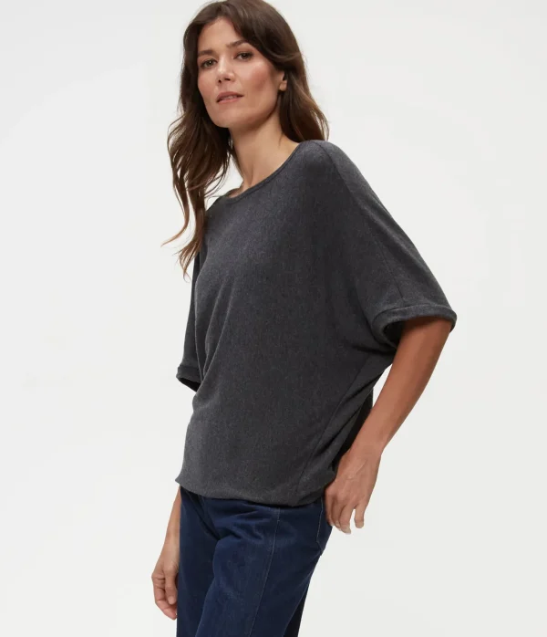 Michael Stars Ellie Elbow Sleeve Top- Loungewear