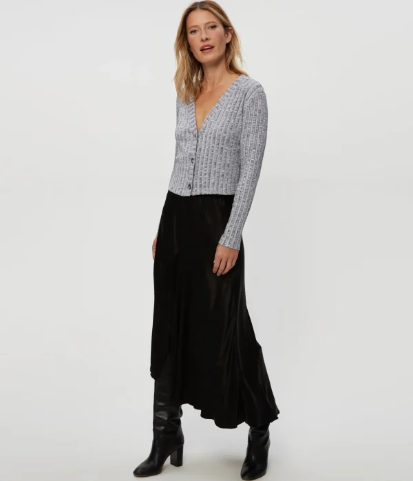 Michael Stars Ellis Cropped Cardigan- Sweaters & Cardigans