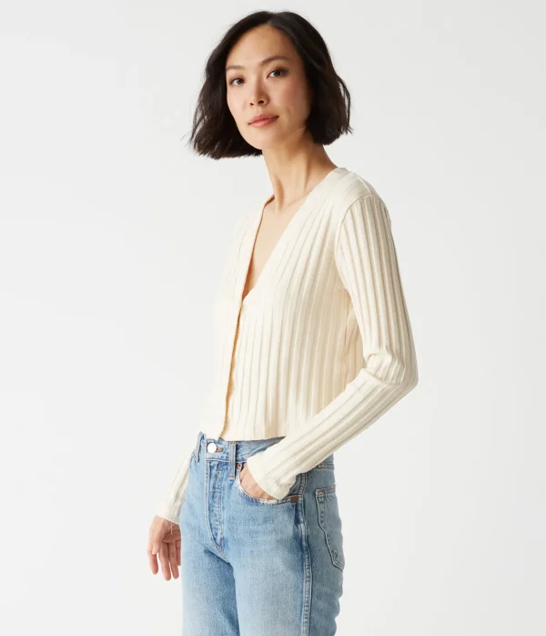 Michael Stars Ellis Cropped Cardigan- Sweaters & Cardigans