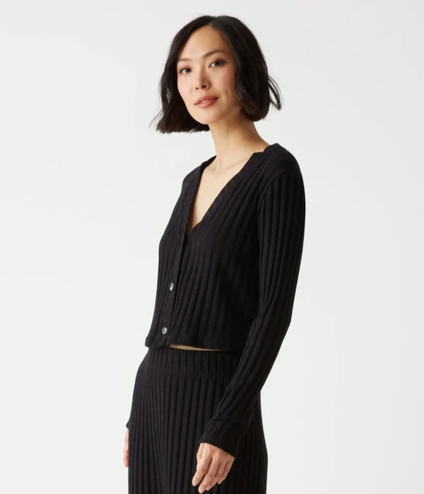 Michael Stars Ellis Cropped Cardigan- Sweaters & Cardigans