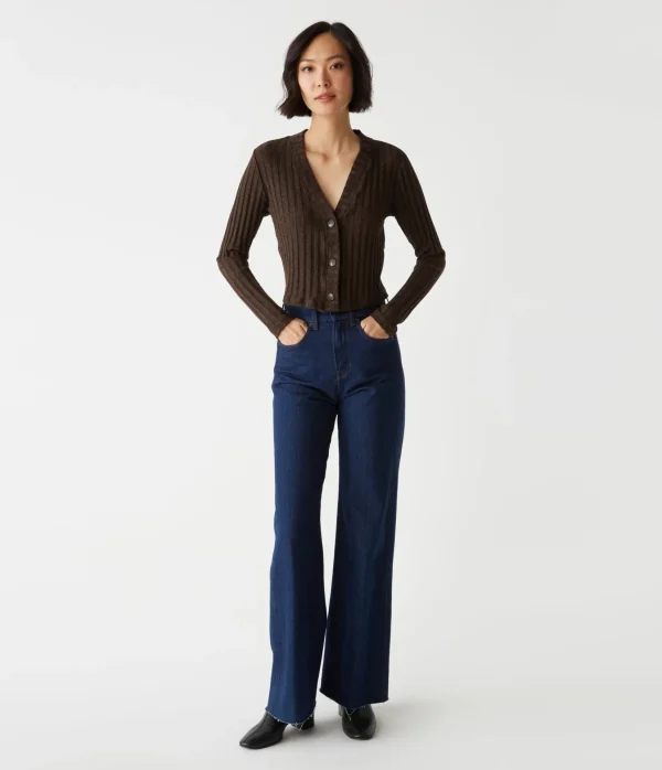 Michael Stars Ellis Cropped Cardigan- Sweaters & Cardigans