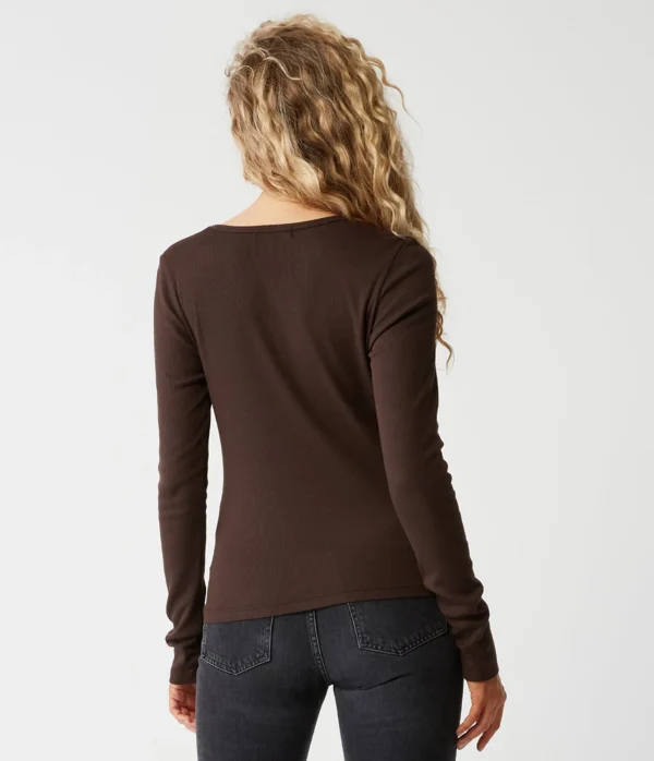 Michael Stars Emilia Scoop Neck Tee- T-Shirts | Ultra Rib T-Shirts