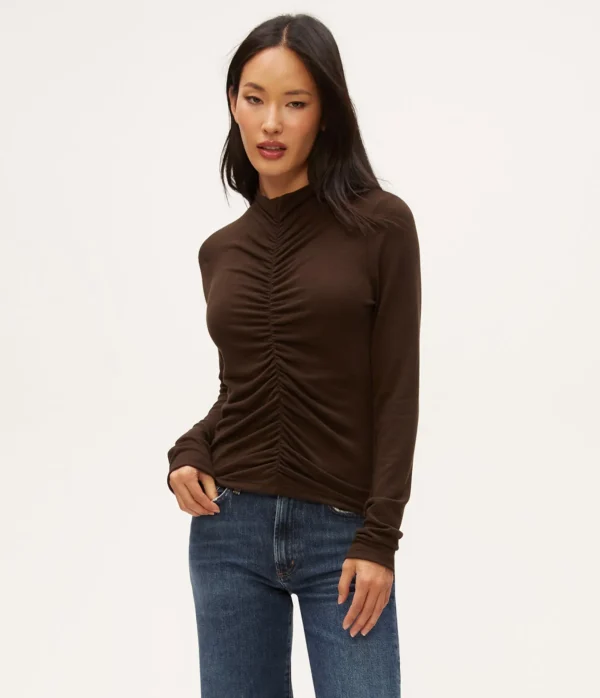 Michael Stars Evelyn Ruched Top- Tops, Blouses & Shirts | T-Shirts