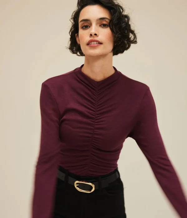 Michael Stars Evelyn Ruched Top- Tops, Blouses & Shirts | T-Shirts