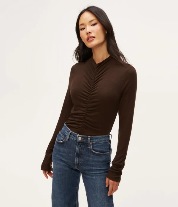 Michael Stars Evelyn Ruched Top- Tops, Blouses & Shirts | T-Shirts