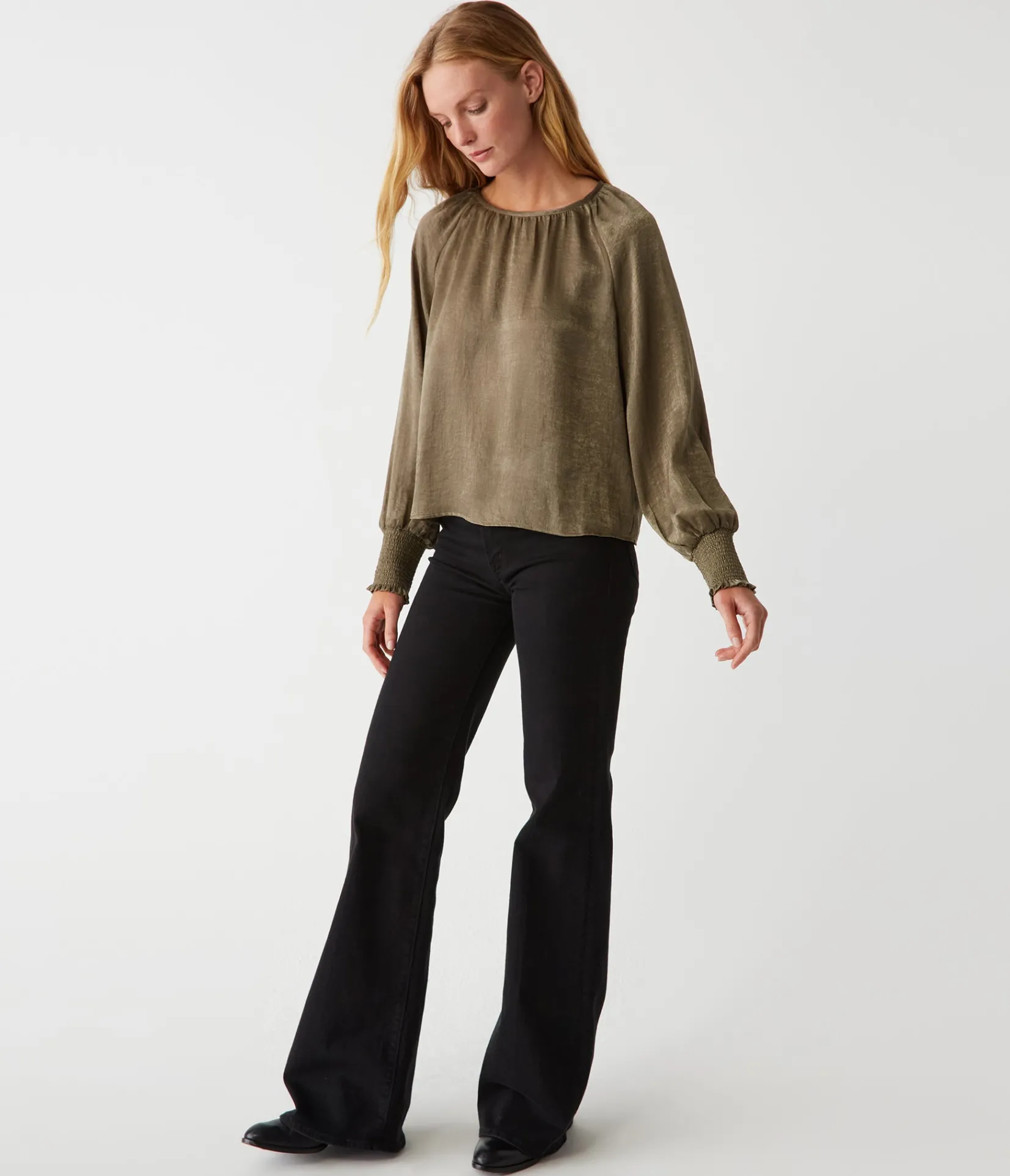 fabi_hammered_satin_top_1.webp Michael Stars Fabi Hammered Satin Top- Tops, Blouses & Shirts
