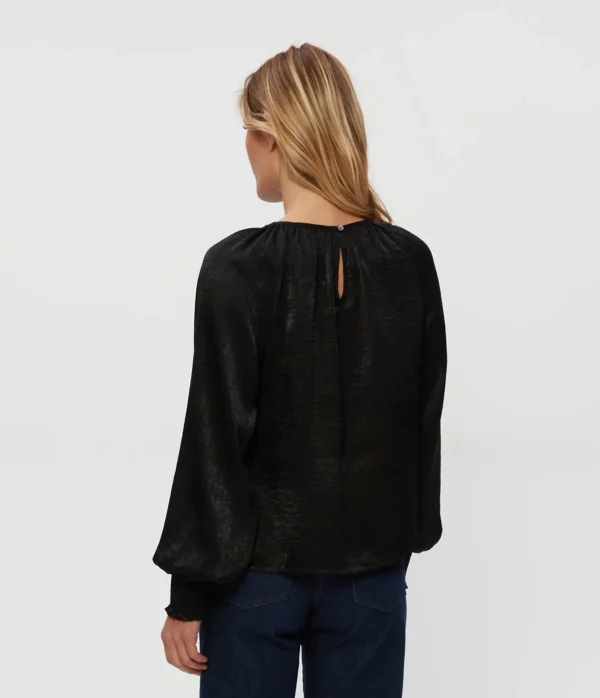Michael Stars Fabi Hammered Satin Top- Tops, Blouses & Shirts