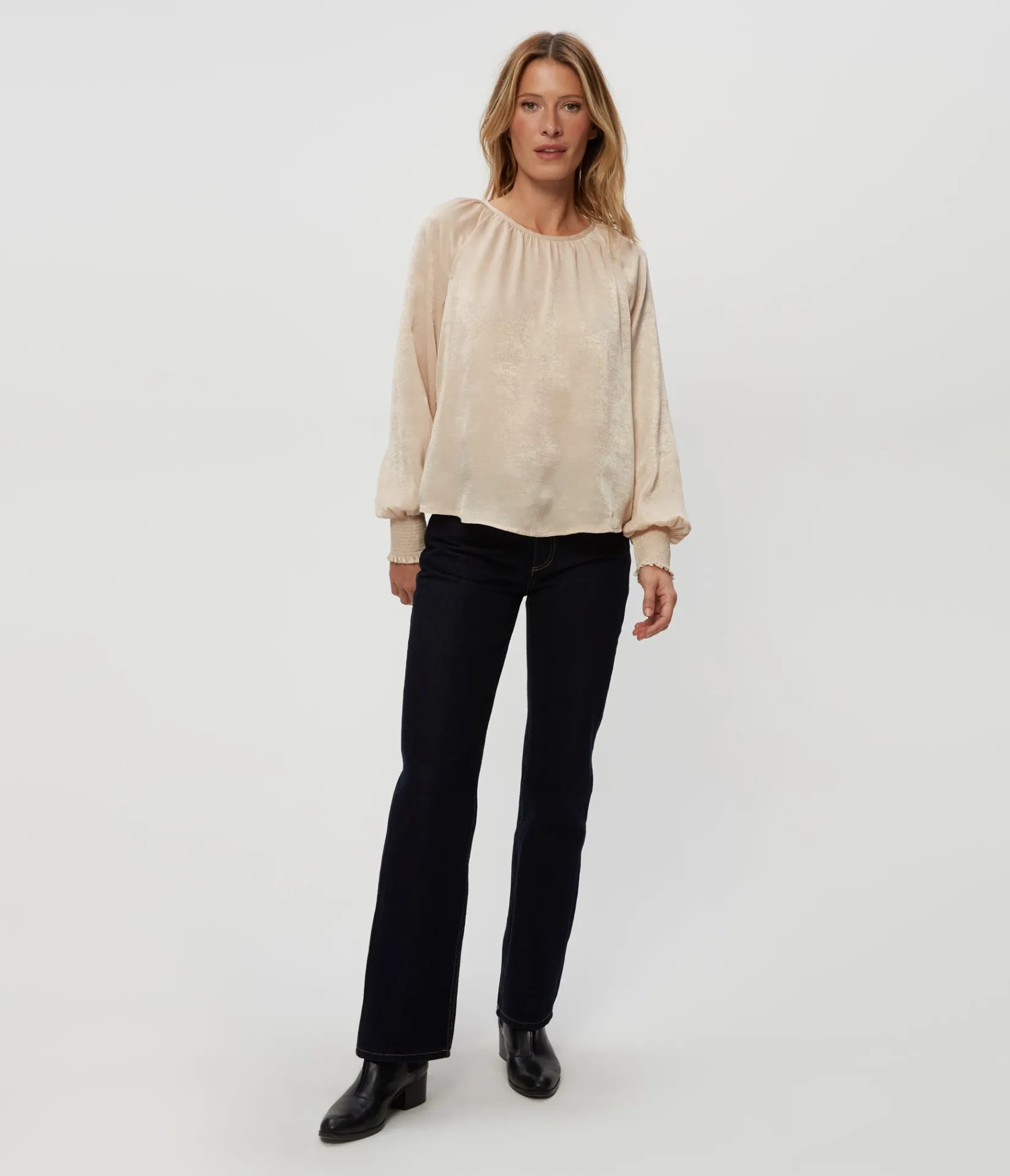 fabi_hammered_satin_top_13.webp Michael Stars Fabi Hammered Satin Top- Tops, Blouses & Shirts