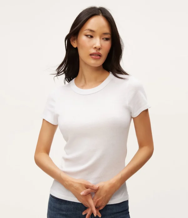 Michael Stars Fallon Shine Tee- T-Shirts | Shine T-Shirts