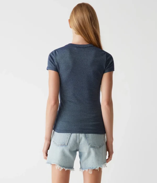 Michael Stars Fallon Shine Tee- T-Shirts | Shine T-Shirts