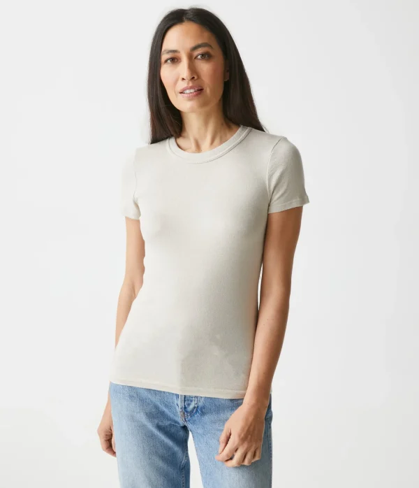 Michael Stars Fallon Shine Tee- T-Shirts | Shine T-Shirts